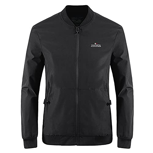 Image of sandbank Men's Casual Lightweight Flight Jacket Softshell Zipper Windbreaker Bomber Jacket