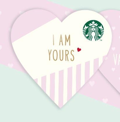 Starbucks Valentine Card 2017 Pink Heart Limited Edition New Collectible Gift Starbucks Korea (I am yours)