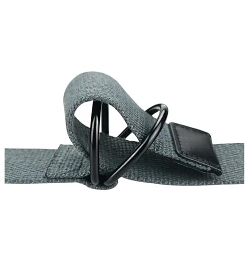 Canvas Belt 2pc Set - Black Double Ring Buckle Web Belts for Men & Women - Fits Up to 35" Waist - Military & Casual Style4