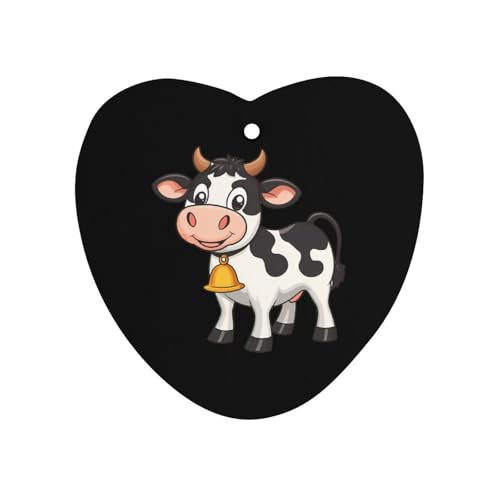 Cow Dairy Farming Car Air Freshener Hanging Aromatherapy Tablets for Car Accessories Love form