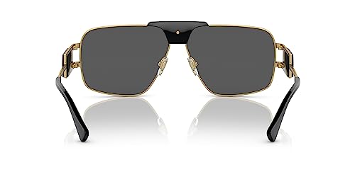 Versace Man Sunglasses Gunmetal Frame, Green Lenses, 63MM3