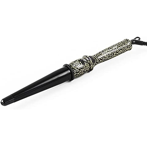 Corioliss | Glamour Wand | Curling Machine for Women | Haircuts for Long and Short Hair | Professional Taper Ceramic Drum with Temperature Control | LEOPARD GOLD Cover