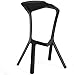 WECDS Stołki wysokie krzesło barowe polipropylen (PP) kawiarnia herbaciarnia kreatywny dom 40 cm * 44 cm * 82 cm (kolor: C)-D