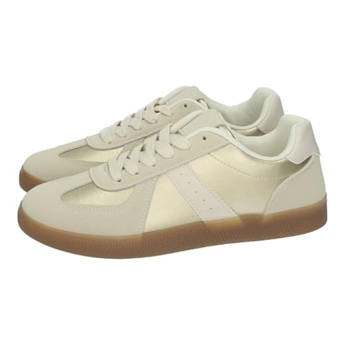 Chaussures décontractées pour femme BONINO beige confort en caoutchouc