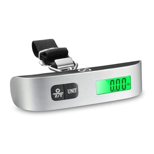BRANDSFINITY Digital Luggage Weighing Scale Backlight Hanging Portable Travel Suitcase Scale with LCD Display for High Precision Weight Measurement Capacity Upto 50kg/110lbs