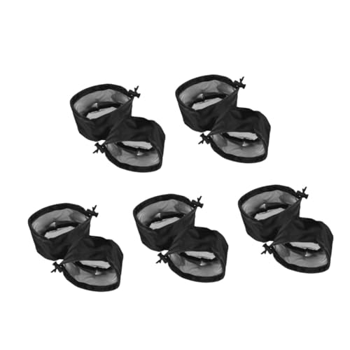 BESPORTBLE 5 Series Cubierta De Ventilación De La Tienda Neto Lona Conducto Carpas Colador Cubiertas De Ventilación De Plantas Polos Filtro De Ventilación Tela De Malla Black 2 Piezas X 5
