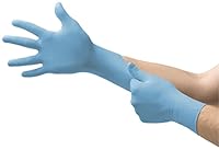 Ansell MICRO-TOUCH Nitra-Tex, puderfreie Untersuchungshandschuhe, Größe L (8,5-9,0), blau, (100 Paar)