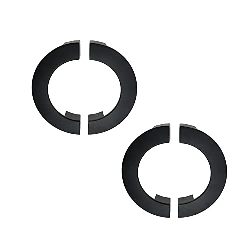 Mcredy - Tiradores semicirculares para gabinete, 96 mm, distancia entre agujeros de montaje con tornillos, color negro, semicircular, aleación de zinc, paquete de 4