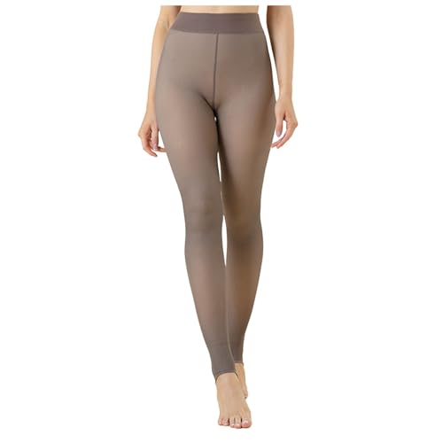 Genérico Leggings de Otoño e Invierno para Mujer Leggings Transparentes y Respetuosos con La Piel de Gran Tamaño Además de Pantimedias Gruesas de Terciopelo para Mujer Estilo de Moda