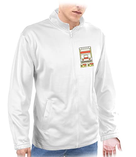 MERCHANDMANIA CHAQUETA TECNICA 1 DIBUJO videoconsola videojuegos 4 bits retro familia jacket.