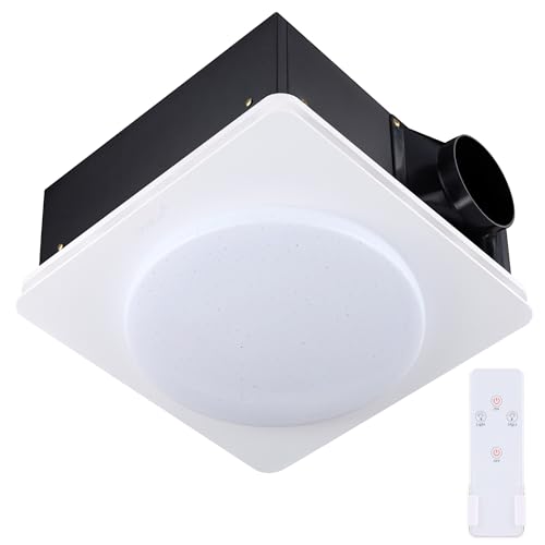 Oeukas 2 in 1 Bathroom Exhaust Fan with Light