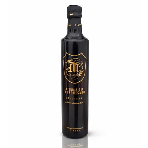 Aceite de Oliva Virgen Extra COSECHA TEMPRANA SELECCION PICUAL | DOP Sierra Magina | 6 Envases de 500 ml | Tierras del Marquesado- SCA SAN ROQUE DE CARCHELEJO