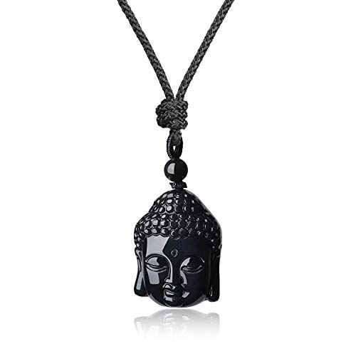Gemstone Prayer Buddha Crystal Necklace