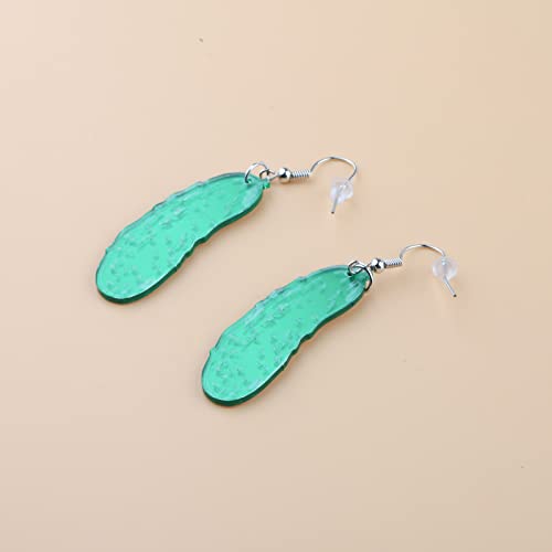 CENWA Pickle Funny Earrings for Pickle Lover Gift Pickle Drop Earrings4