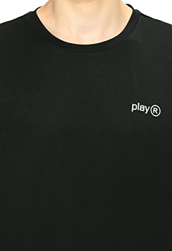 Image of playR Men Adult Core Run Tee - Activewear DRIVENT Lightweight Breathable T-Shirt for Men, Sports Tee for Gym, Running, Workout, Training, Fitness & Casual Everyday Wear Comfort - All-Season