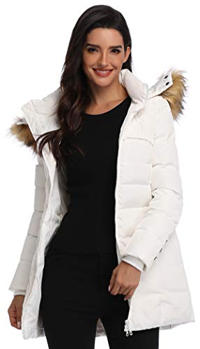 Epsion Women's Hooded Thickened Long Down Jacket Winter Down Parka Puffer Jacket4