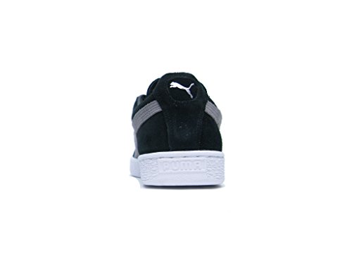 Image of PUMA Men's Suede Classic + Sneaker Black /Silver /White 7.5 M