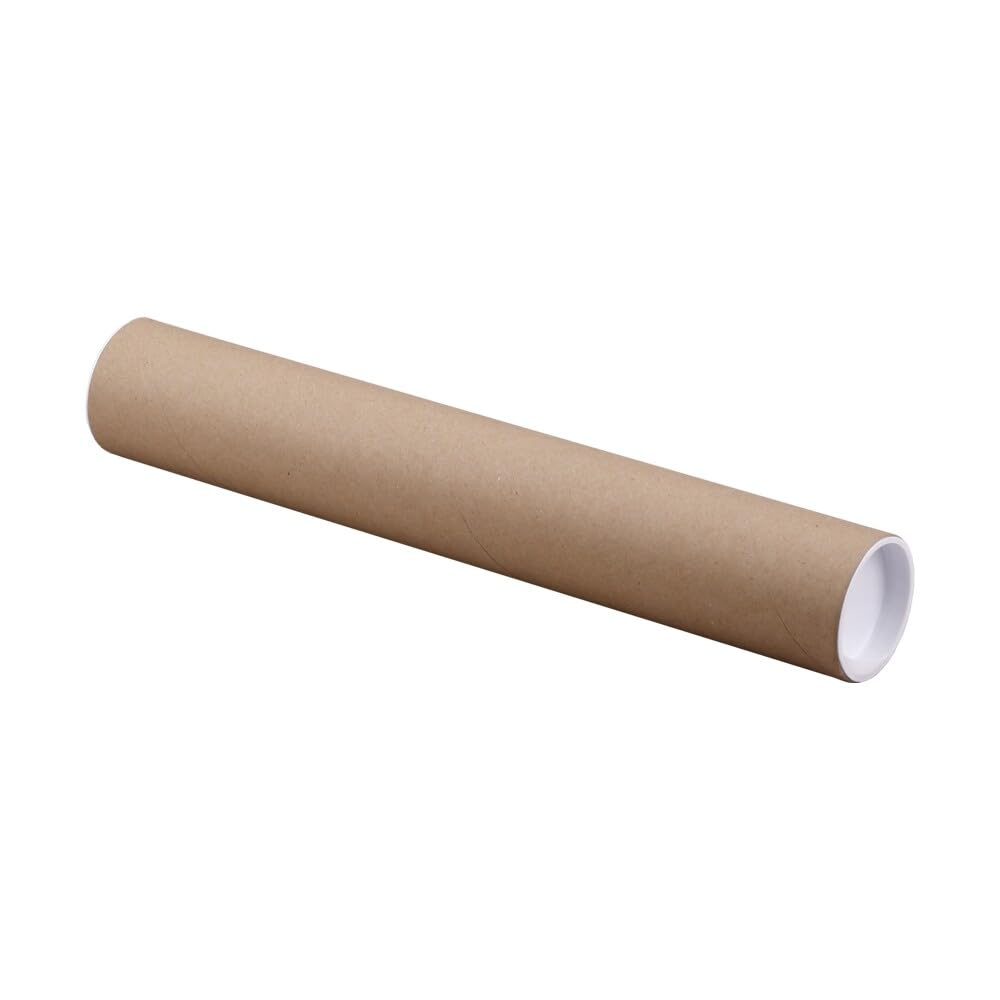 A3 Versandrohre, Papier/Kunststoff, Braun, 2 mm Wandstärke, 310 x 50 mm, 10 Stück