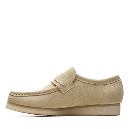 Maple Suede Clarks Wallabee Loafer3
