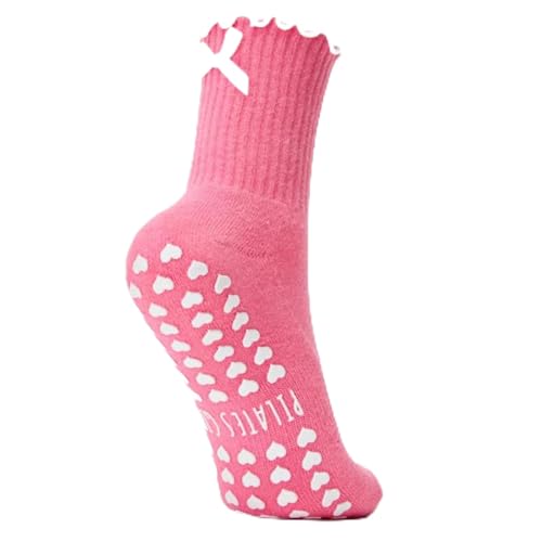 Pilates Grip Socks for Women - Stylish Design with Comfortable Non Slip Sole