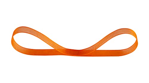 Ribbonitlux 9mm Sheer Organza Ribbon, Torrid Orange Shimmer Chiffon Ribbon 45M-Roll - Image 2