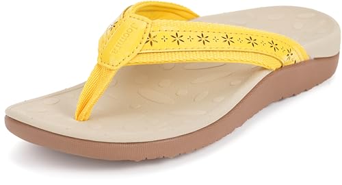 Image of Joomra Women's Flip Flops Arch Support Orthotic Thong Sandals
