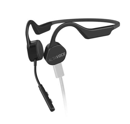 Casque conduction osseuse Alta Vibes Pro USB noir idéal pour rester concentré au bureau