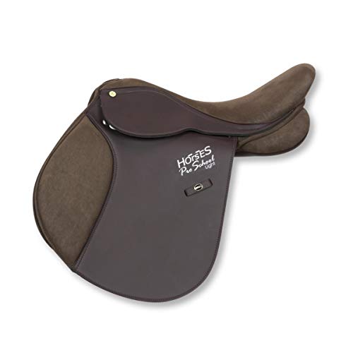 Selle de saut d'équitation ergonomique Pro School Light par Horses