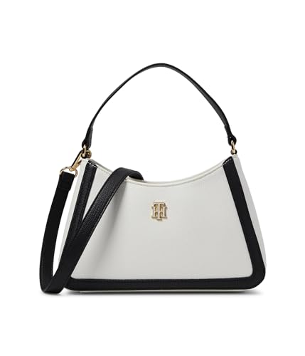 Tommy Hilfiger Bolsa tiracolo Tamara Ii Hobo, Branco cinza/preto, Small