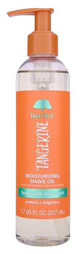 Image of Tree Hut Tangerine Moisturizing Shave Oil, Gel-to-Oil Formula, Ultra Hydrating Barrier for a Close, Smooth Shave, For All Skin Types, 7.7 fl oz