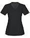 Cherokee Women's WW Flex Mock Wrap Scrub Top, Black, Medium