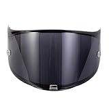 KWTN Motorrad UV-Schutz for Motorräder, passend for LS2 FF323 Motocross-Linse(Black)