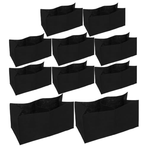 BESPORTBLE 10pcs Large Cpe Waterproof Backpack Liner Bag, Black Roll Top