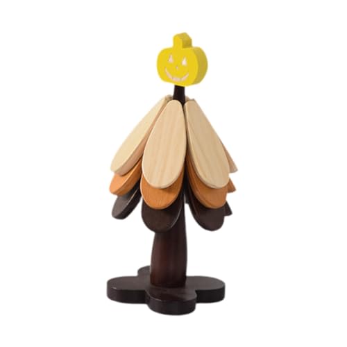 Dessous de verre isolants en bois lot de 3 protège table citrouille - 7