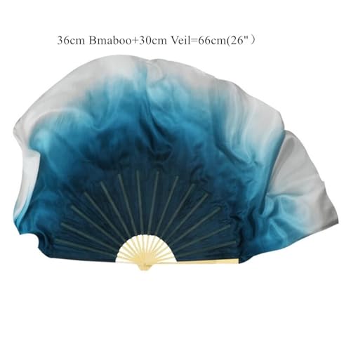 Voile de soie pour éventails danse orientale rouge sur scène