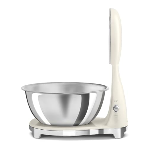 Smeg KSF01CRWW Bilancia Da Cucina Cromo, Crema Superficie Piana Bilancia Da Cucina Elettronica - 4