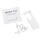 FOMIYES Máquina Perforadora Inoxidable para Nariz Kit Profesional de Piercing Corporal con de Pendientes Herramienta para Doméstico