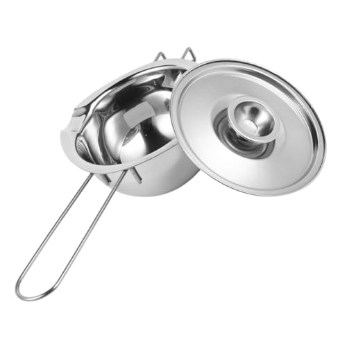 FUNOMOCYA Cheese Pot Small Pot Lid Melting Bowl for Butter Stainless Steel Baking Melting Bowl