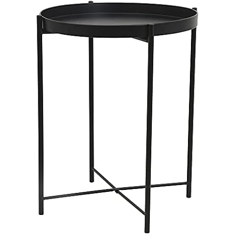 Mesa Auxiliar Redonda metálica Cover