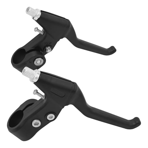 Universal Bicycle Brake Levers Set (Pair) - 22mm (7/8) Bike Brake Handles for Mountain Bike (MTB) Road BMX Kids & Fixed Gear Bicycles - Lightweight & Durable Replacement Parts [Black]