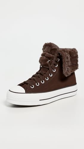 Chuck Taylor All Star Fold Over Lift Platform XHi Faux Fur - vue 8