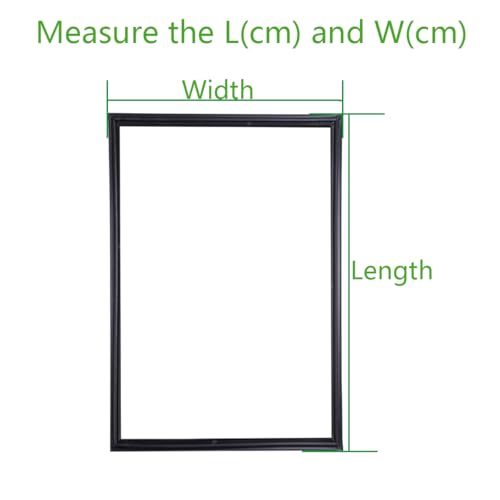 Universal Freezer Door Gasket Replacement Custom Refrigerator Door Magnetic Rubber Seal,Black