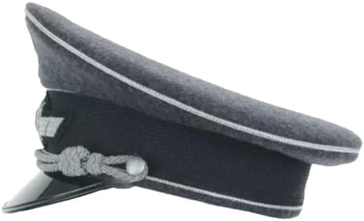 WW2 German Luftwaffe Blue Wool Officers Visor Cap Grey