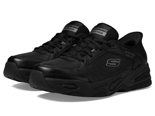 Skechers Men's Durham Slip-in basket de marche homme sans lacet noir
