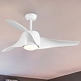 ✅【La escena】: Ventilador de 3 aspas de 52 pulgadas, que está diseñado para habitaciones medianas a grandes, como un dormitorio, salón, cocina, sala de estar, habitación de los niños, pasillo, garaje, casa de campo, porche o área común interior. El estilo de diseño de decoradores de hogar sencillos realza el brillo y la sensación de lujo de su habitación.