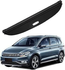 Auto versenkbare hinteren Kofferraum Paket Regal Cargo Covers per Touran 2016 2021, Gepäck Vorhang Privatsphäre schützendes Zubehör
