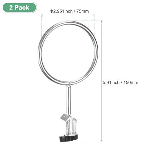 Anneaux de support de laboratoire 75 mm en acier inoxydable durable M METERXITY - 3
