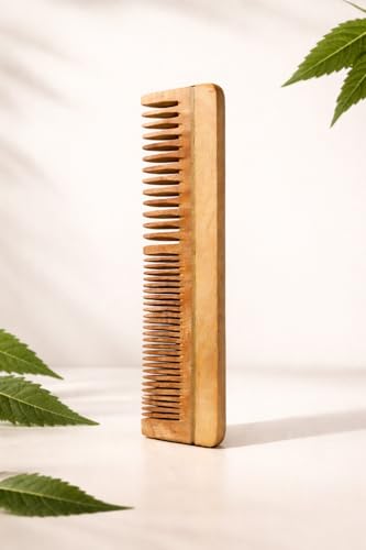 Peine de madera natural para cabello miniatura 2