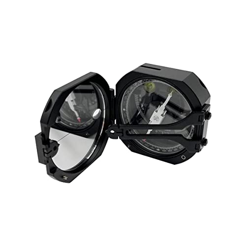 Brújula de bolsillo DQL-8 aluminio para topografía miniatura 3