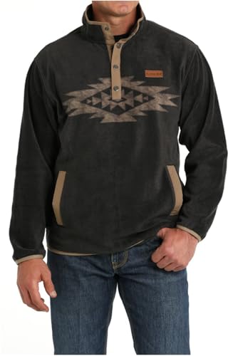 Cinch Men's Charcoal Fleece Pullover Charcoal XXL